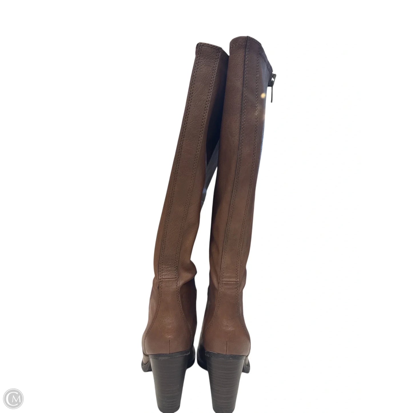 Boots Ankle Heels By Aldo In Brown, Size: 6