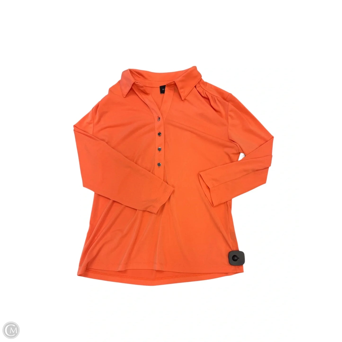 Top Long Sleeve By Premise In Orange, Size: M