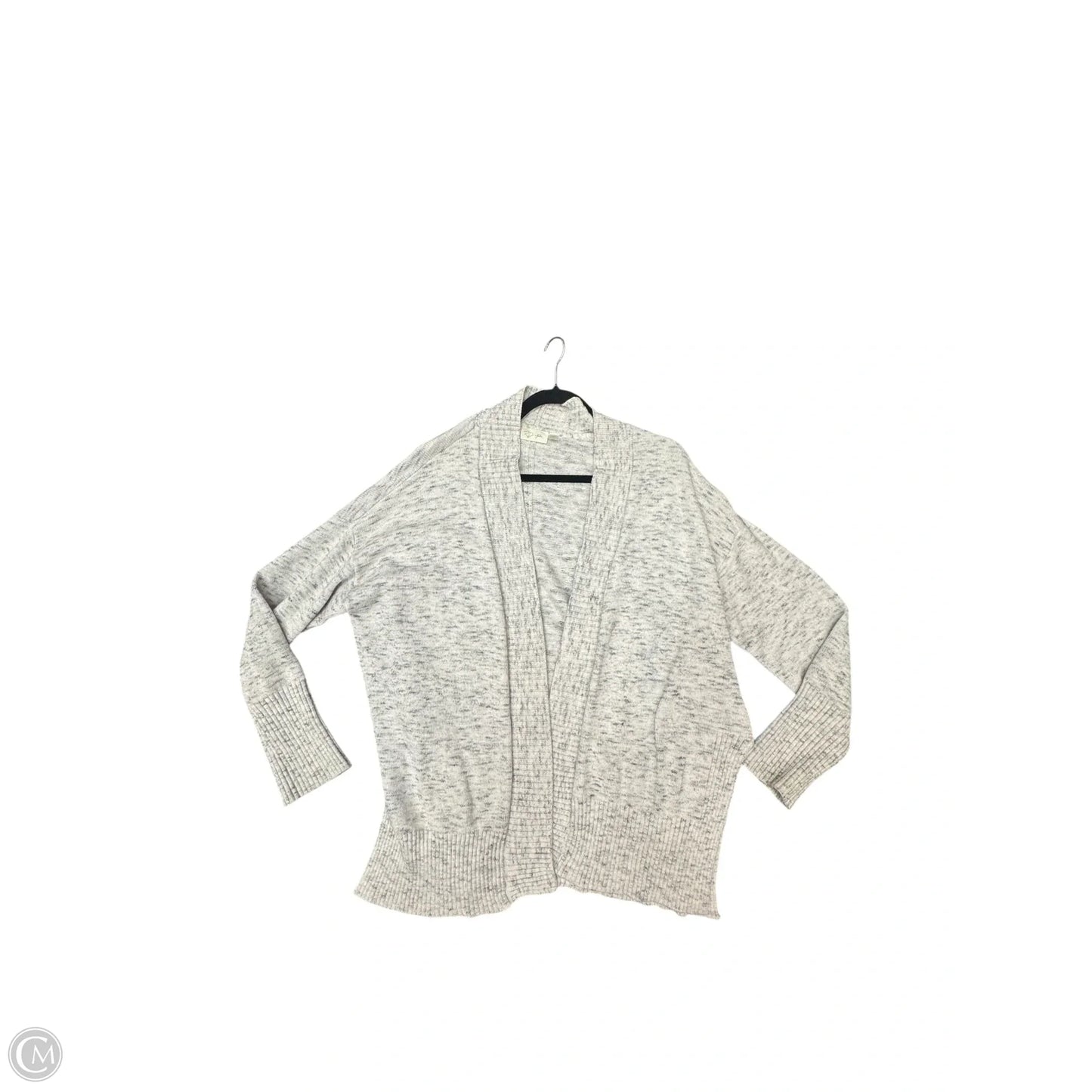 Sweater Cardigan By Clothes Mentor In Grey, Size: L