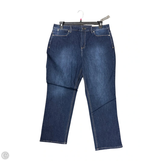 Jeans Straight By Christopher And Banks In Blue Denim, Size: 16