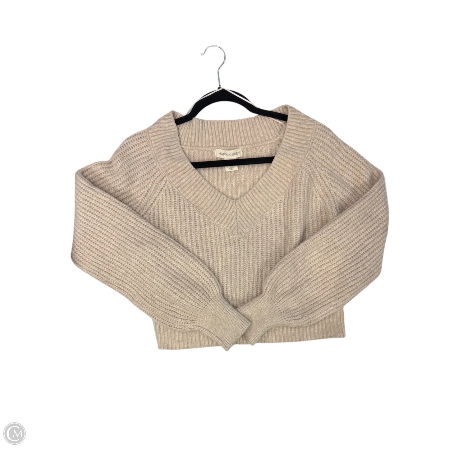 Sweater By Clothes Mentor In Tan, Size: L
