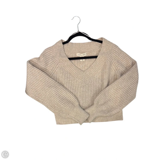 Sweater By Clothes Mentor In Tan, Size: L