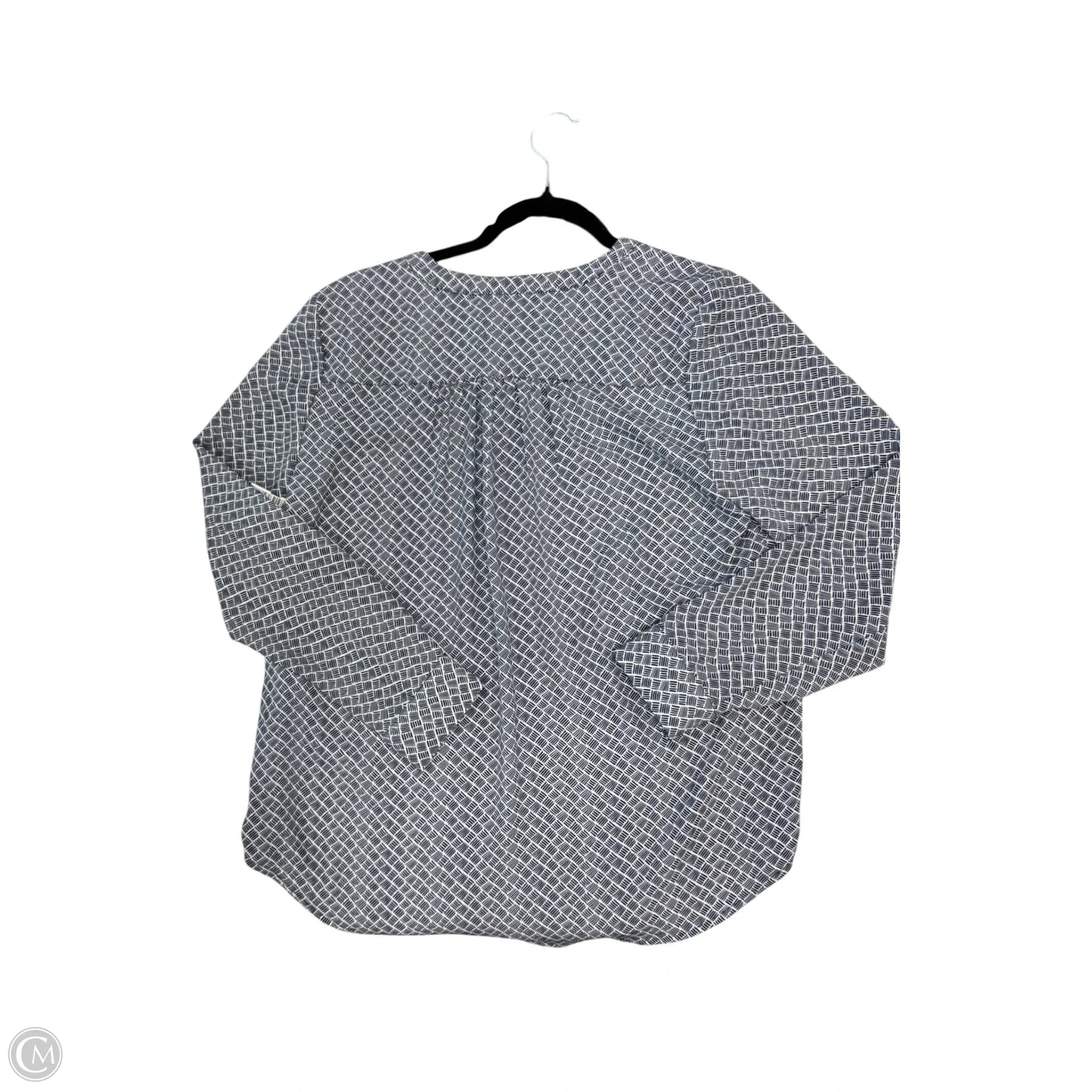 Top Long Sleeve By Chicos In Navy, Size: S