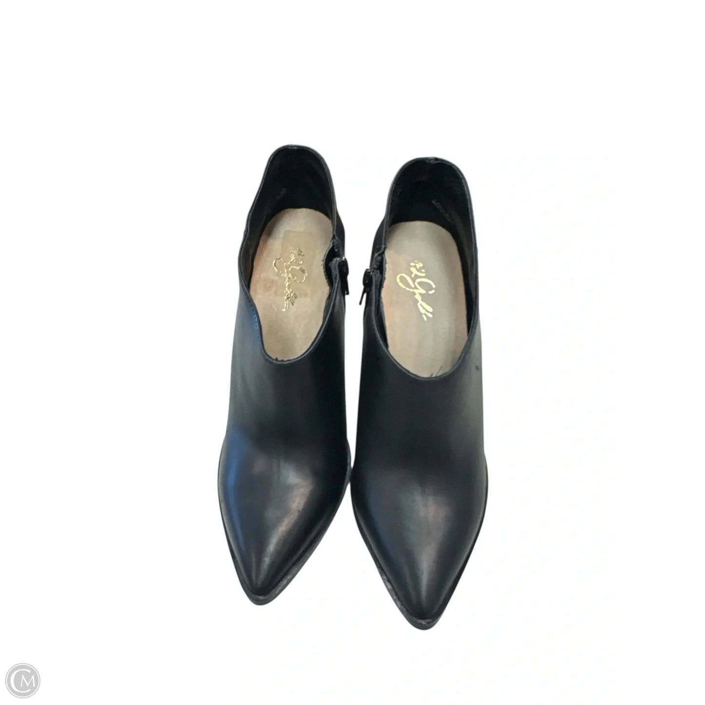 Boots Ankle Heels By Clothes Mentor In Black, Size: 9