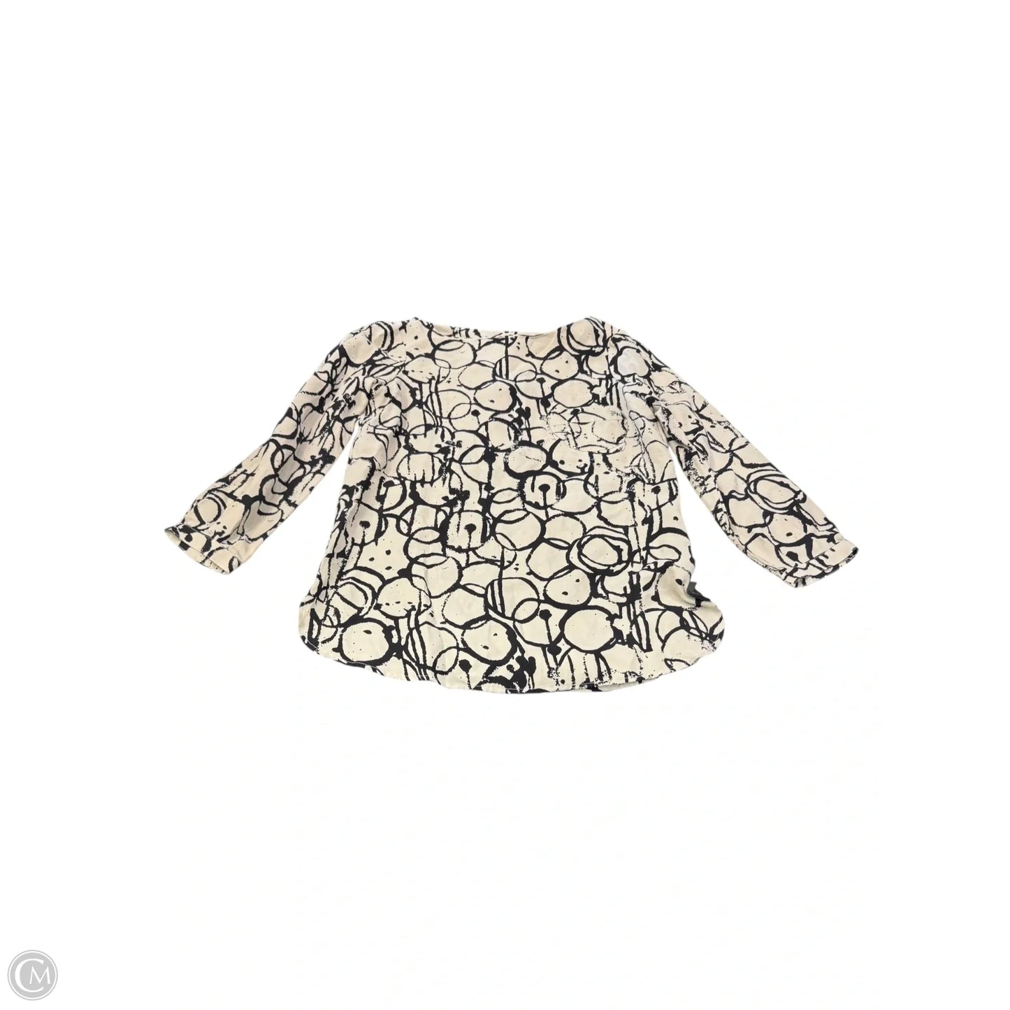 Top Long Sleeve By Clothes Mentor In Cream, Size: L