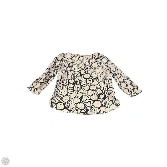 Top Long Sleeve By Clothes Mentor In Cream, Size: L