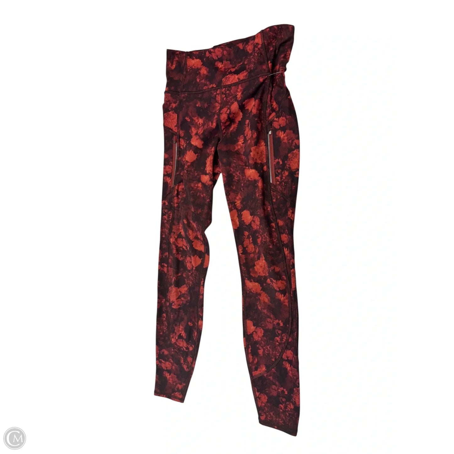 Athletic Leggings By Athleta In Orange, Size: S