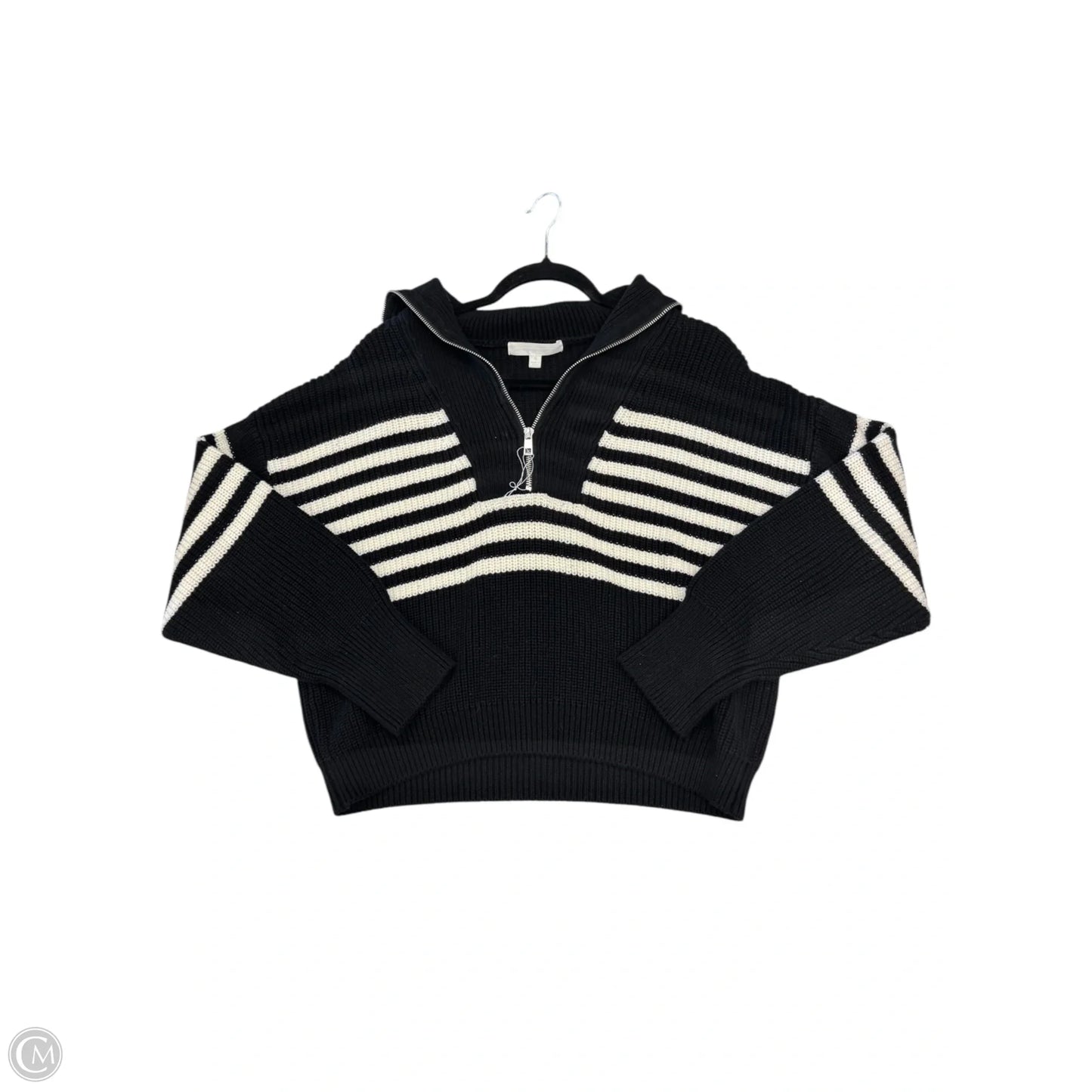 Sweater By Clothes Mentor In Black & White, Size: Xl