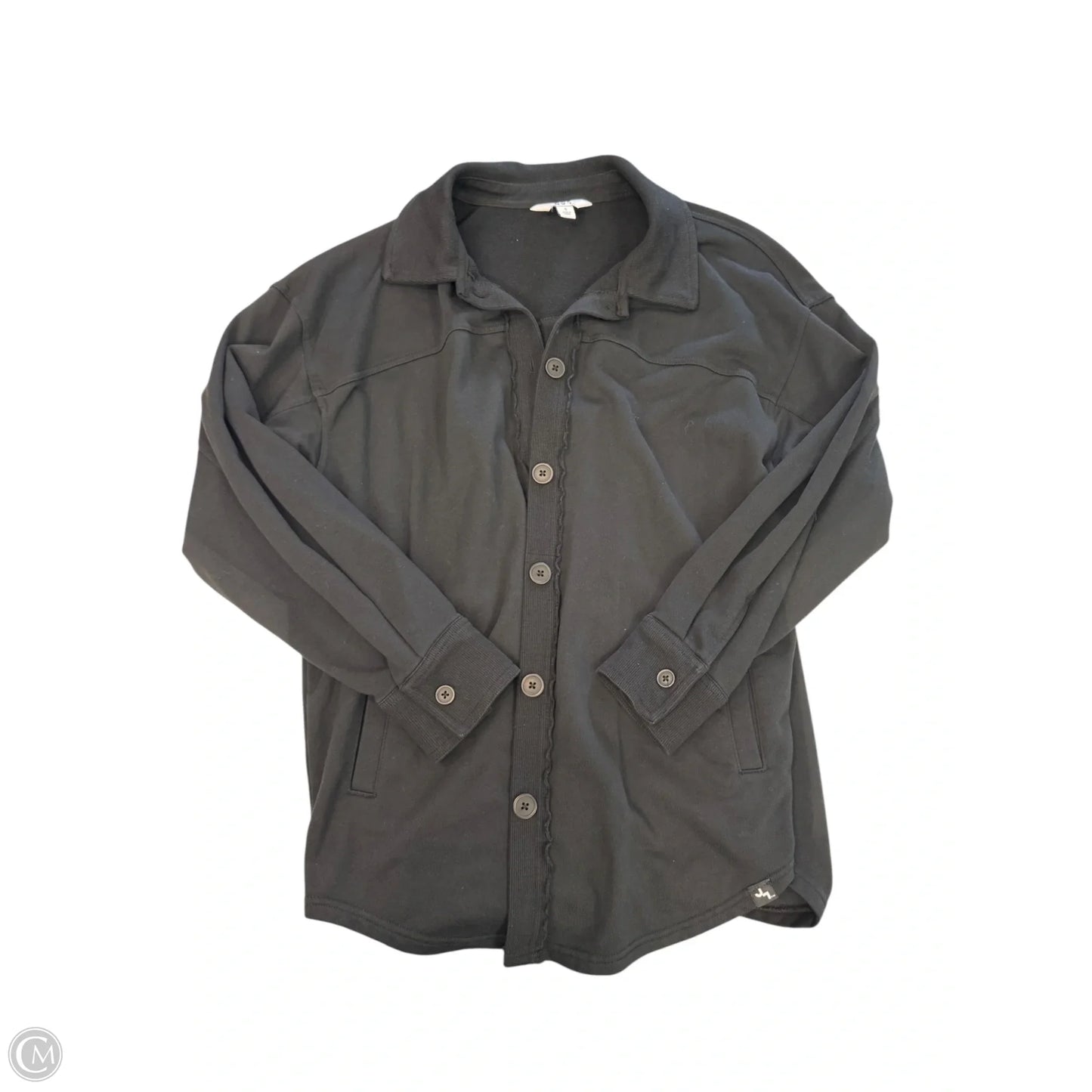 Jacket Shirt By Joy Lab In Black, Size: S
