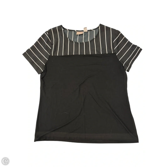 Top Short Sleeve By Chicos In Black, Size: M