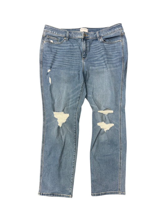 Jeans Straight By Lane Bryant In Blue Denim, Size: 20