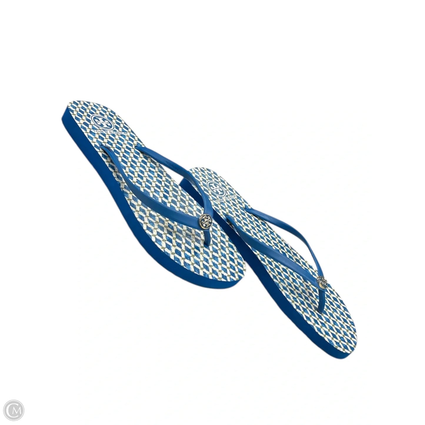 Sandals Designer By Tory Burch In Blue, Size: 10