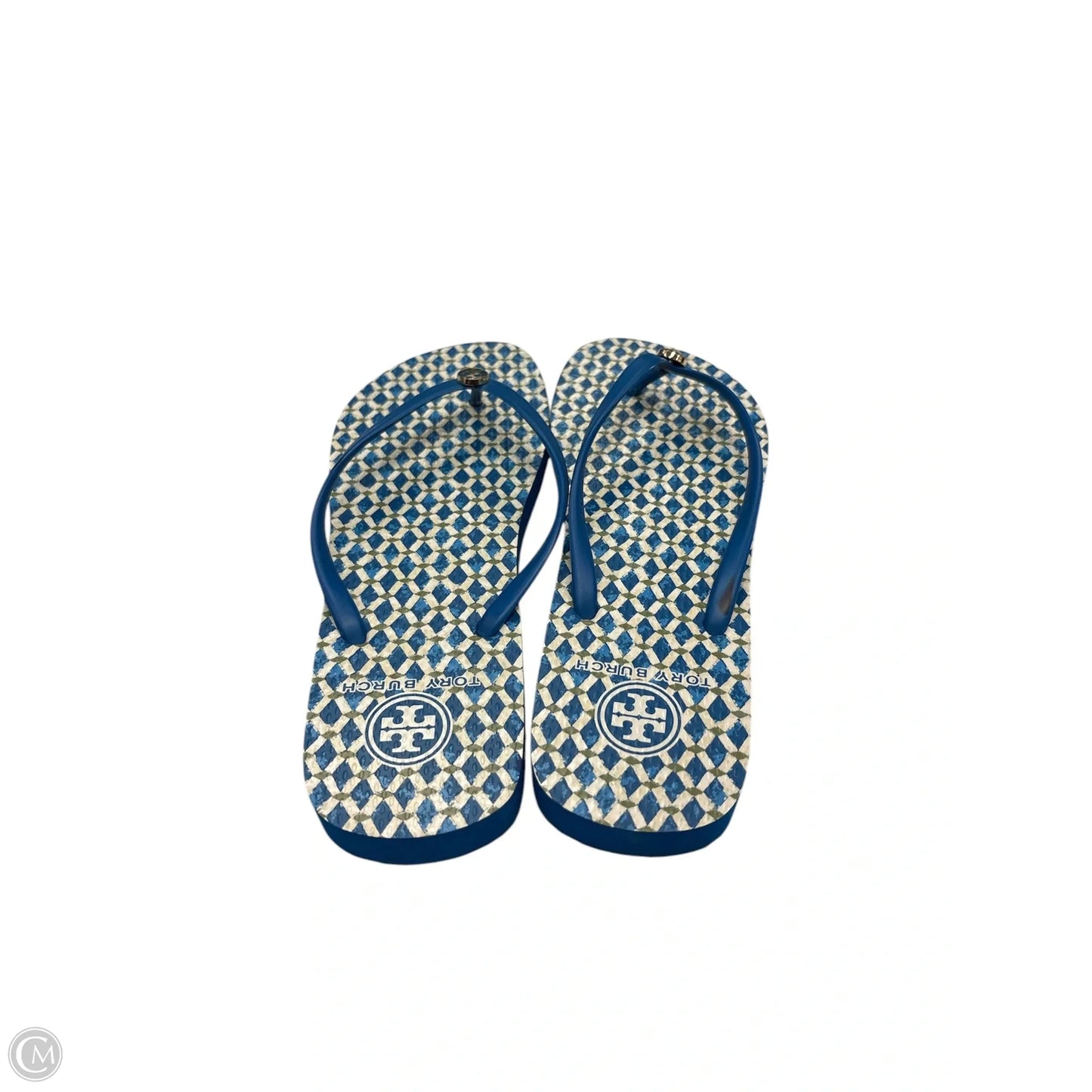 Sandals Designer By Tory Burch In Blue, Size: 10
