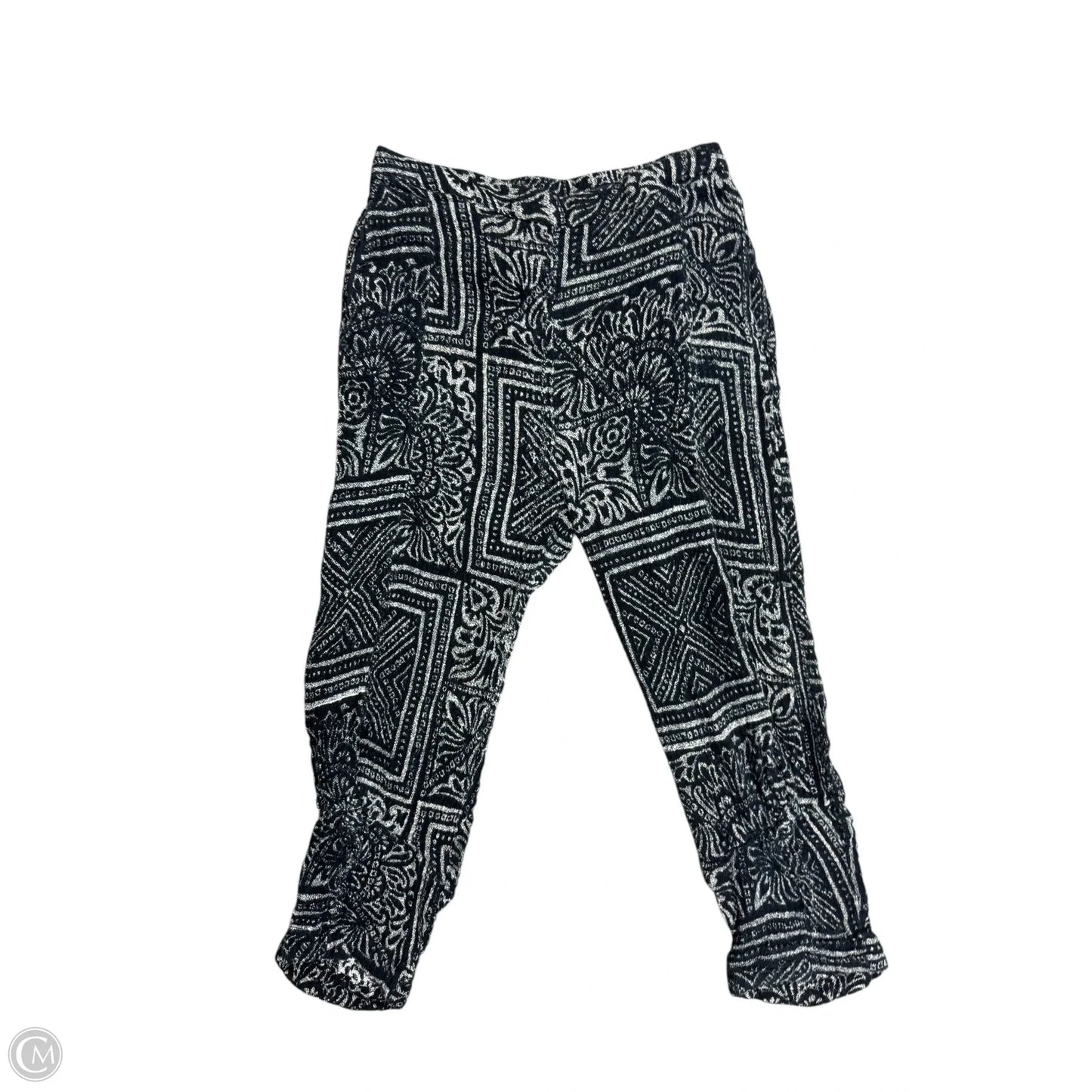 Pants Lounge By Free People In Black & Cream, Size: 2