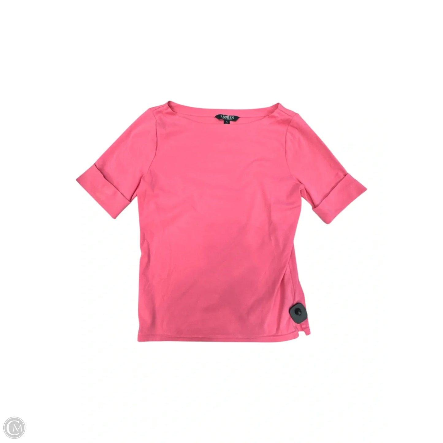 Top Short Sleeve By Lauren By Ralph Lauren In Pink, Size: Lp