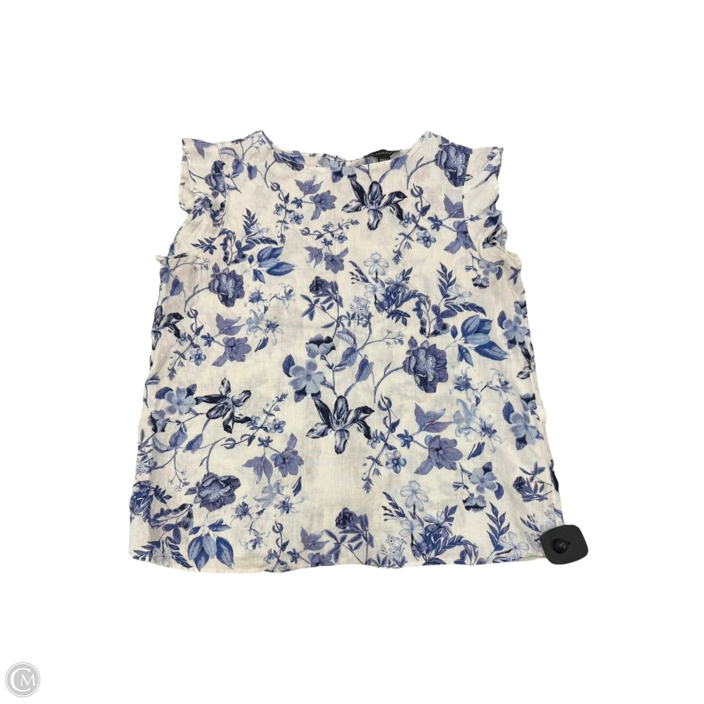 Top Sleeveless By Saks Fifth Avenue In Floral Print, Size: S