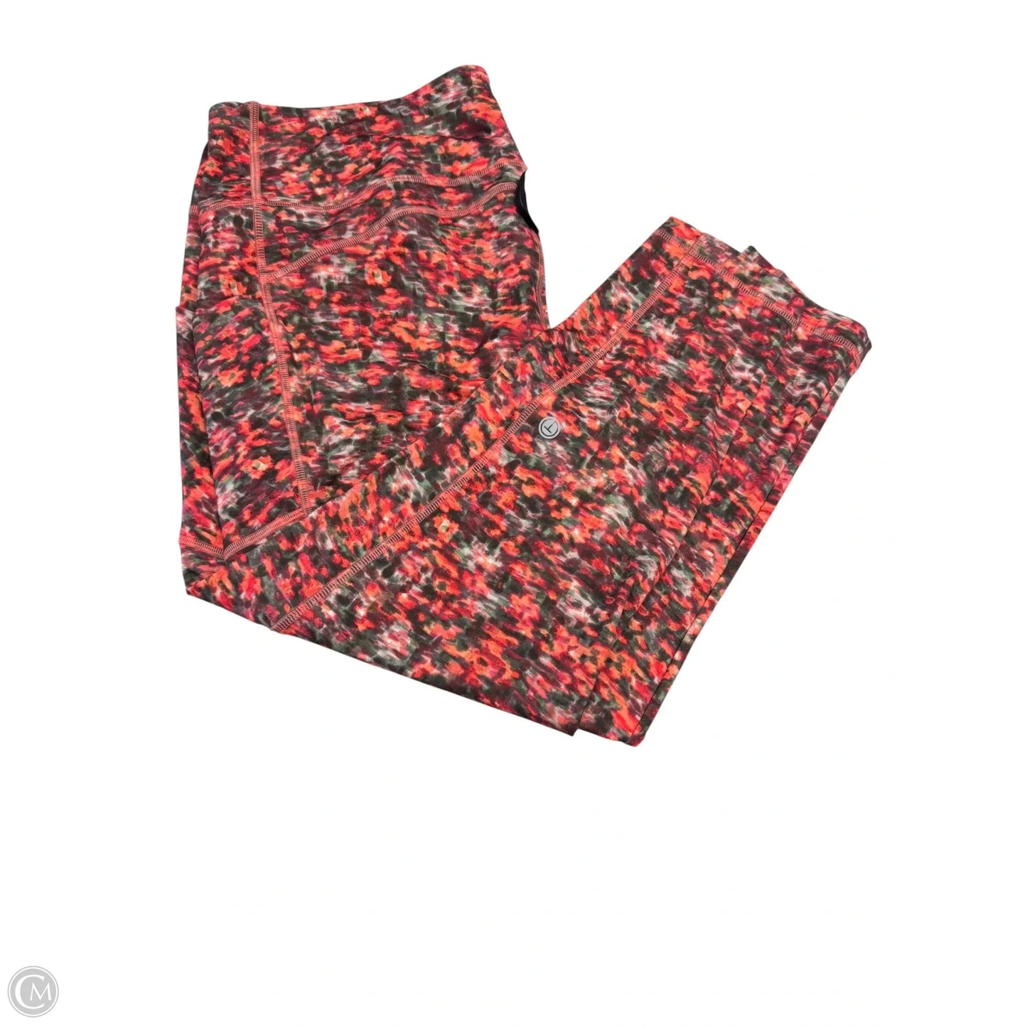 Athletic Leggings By Talbots In Green & Pink, Size: 2x