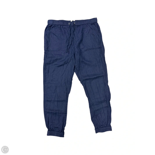 Pants Linen By C And C In Navy, Size: 12