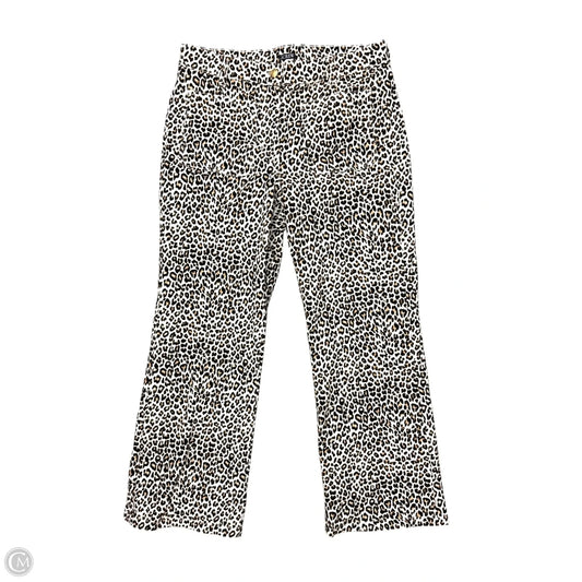 Pants Cropped By J. Crew In Leopard Print, Size: 8