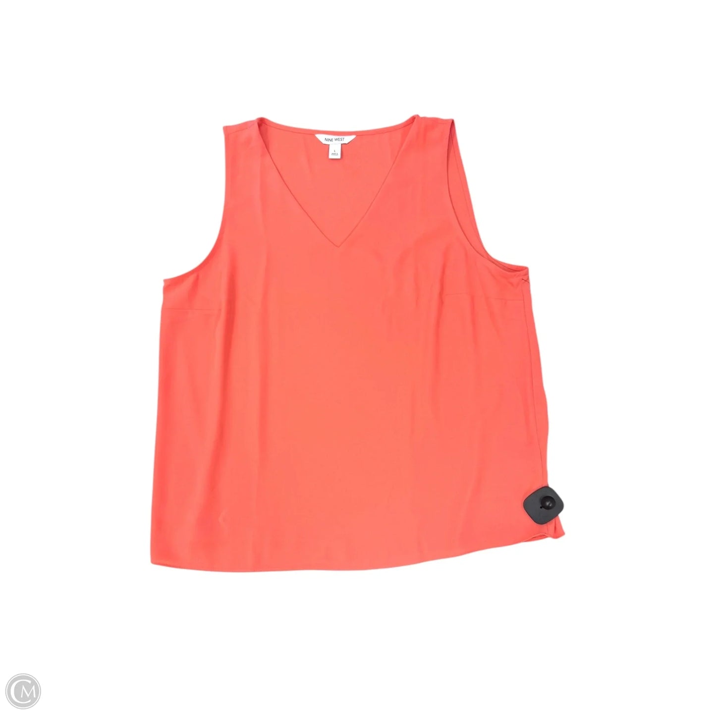 Top Sleeveless By Nine West In Coral, Size: L