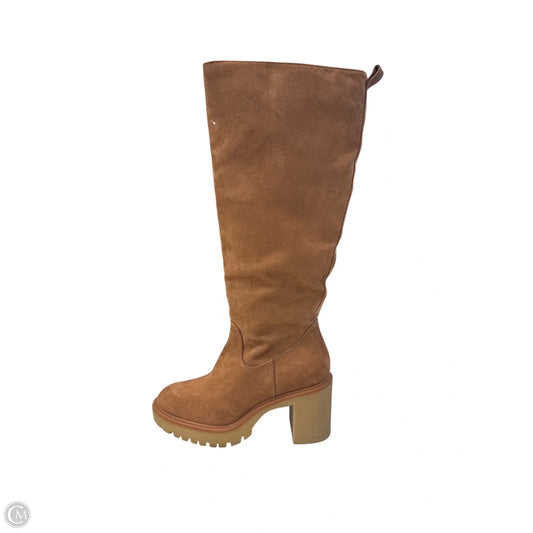 Boots Knee Heels By Universal Thread In Tan, Size: 7.5