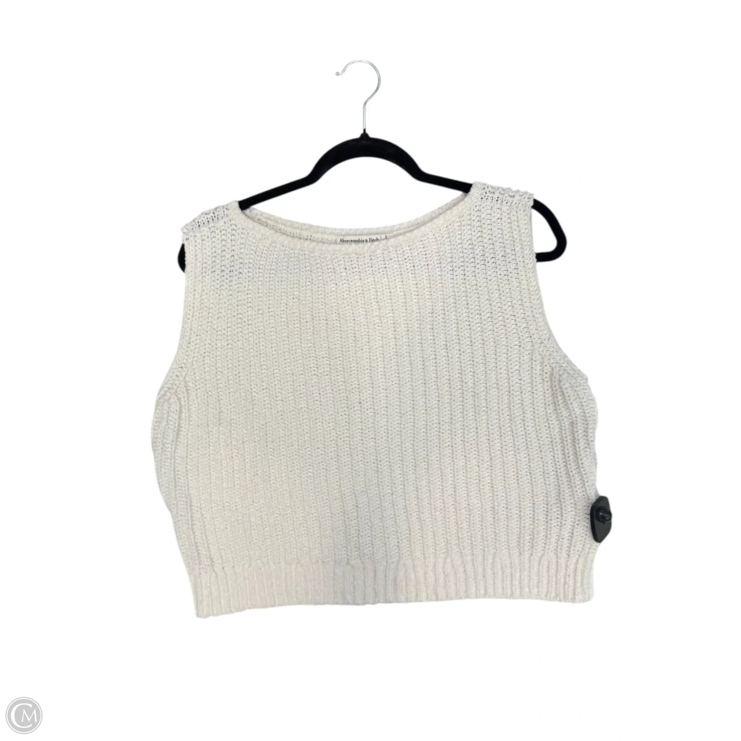 Vest Sweater By Abercrombie And Fitch In White, Size: S