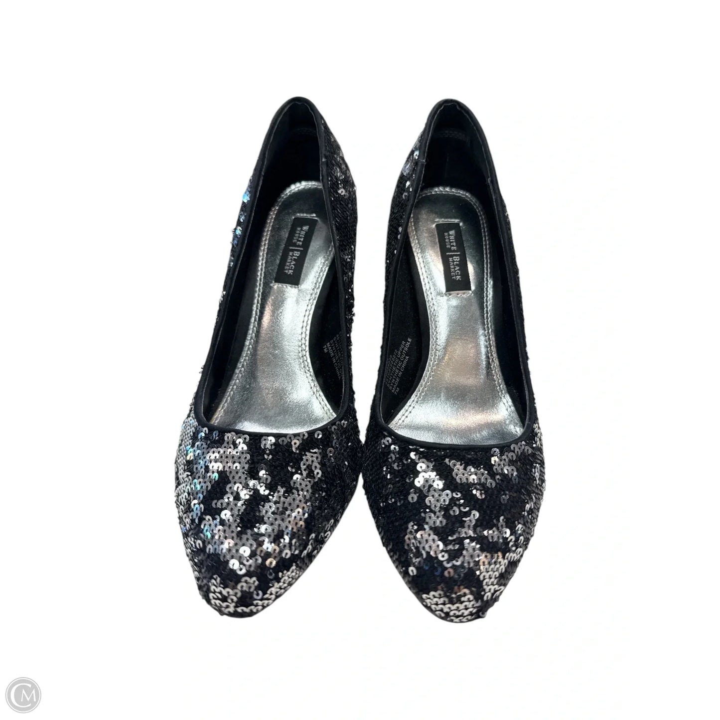 Shoes Heels Stiletto By White House Black Market In Black & Silver, Size: 7