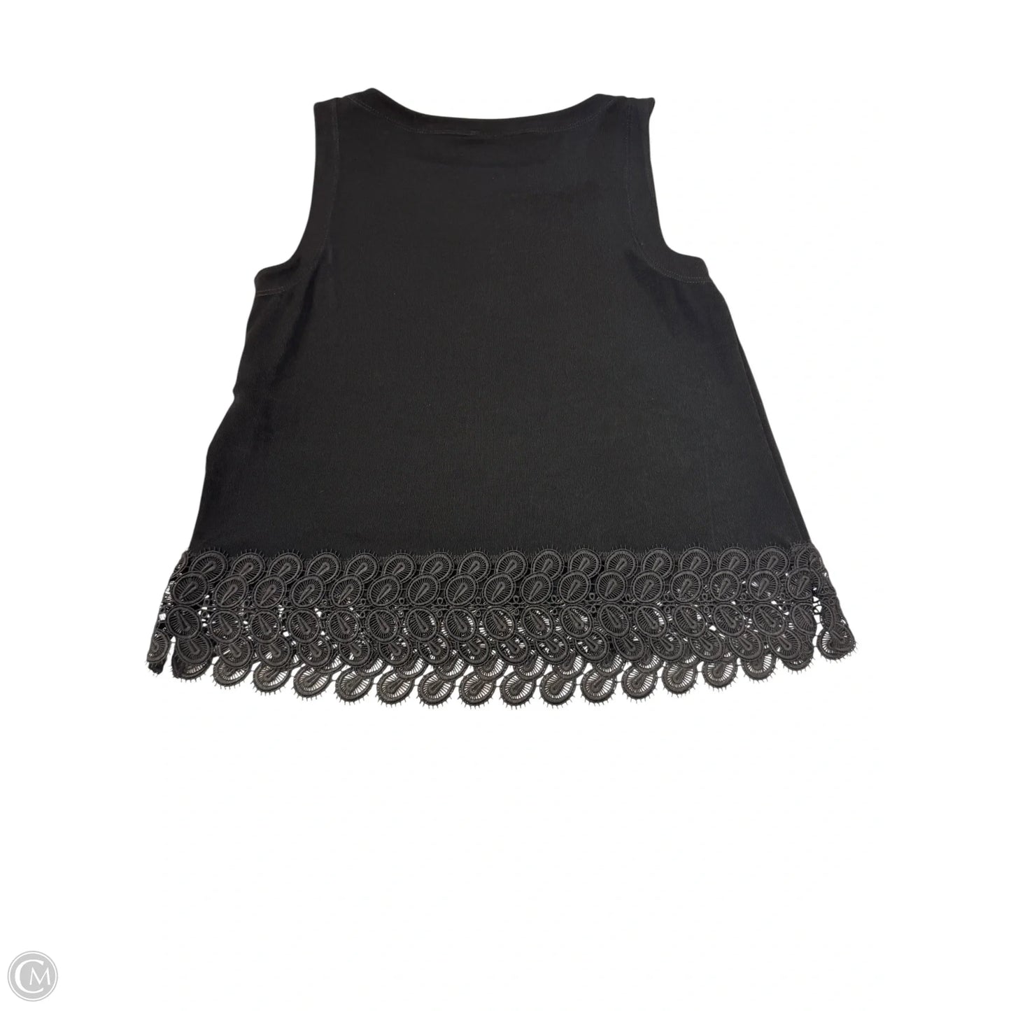Top Sleeveless By Chicos In Black, Size: S
