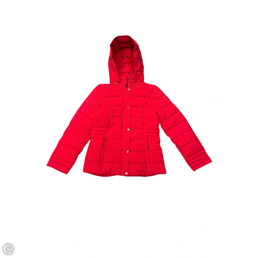 Coat Puffer & Quilted By Nautica In Red, Size: M