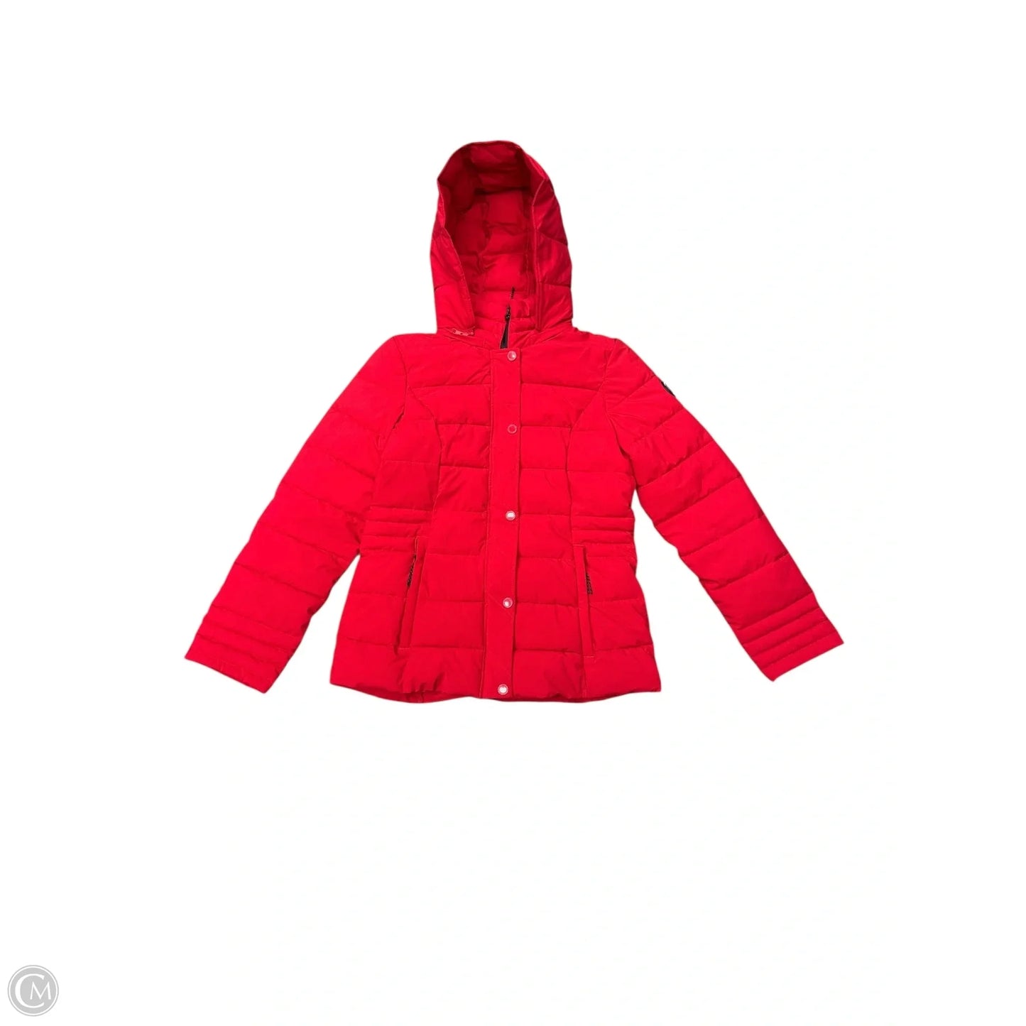 Coat Puffer & Quilted By Nautica In Red, Size: M