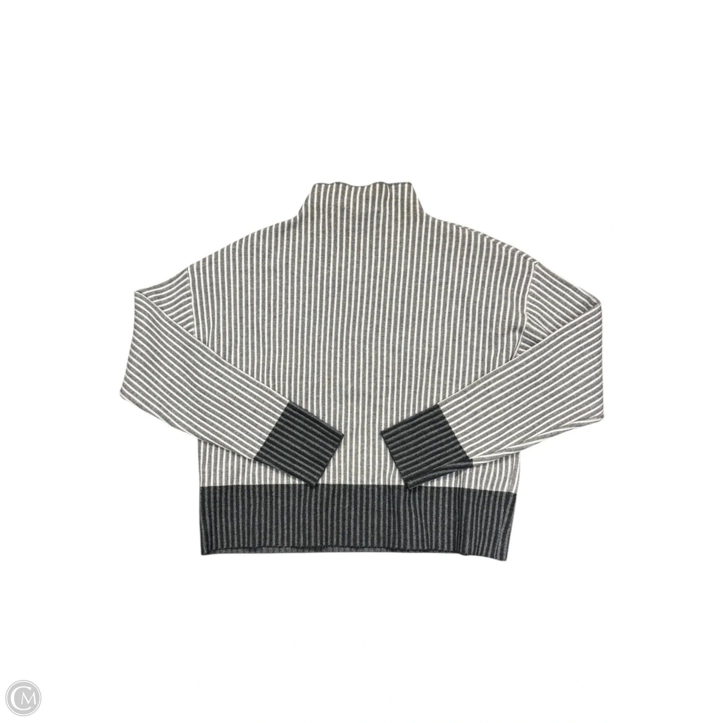Sweater By Tahari By Arthur Levine In Grey, Size: M