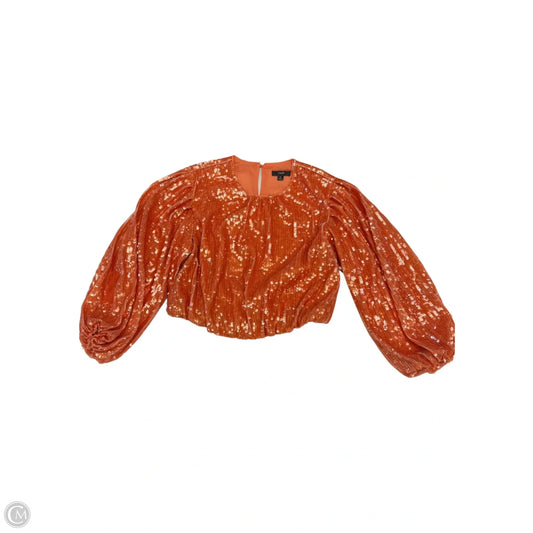 Top Long Sleeve By J. Crew In Orange, Size: S