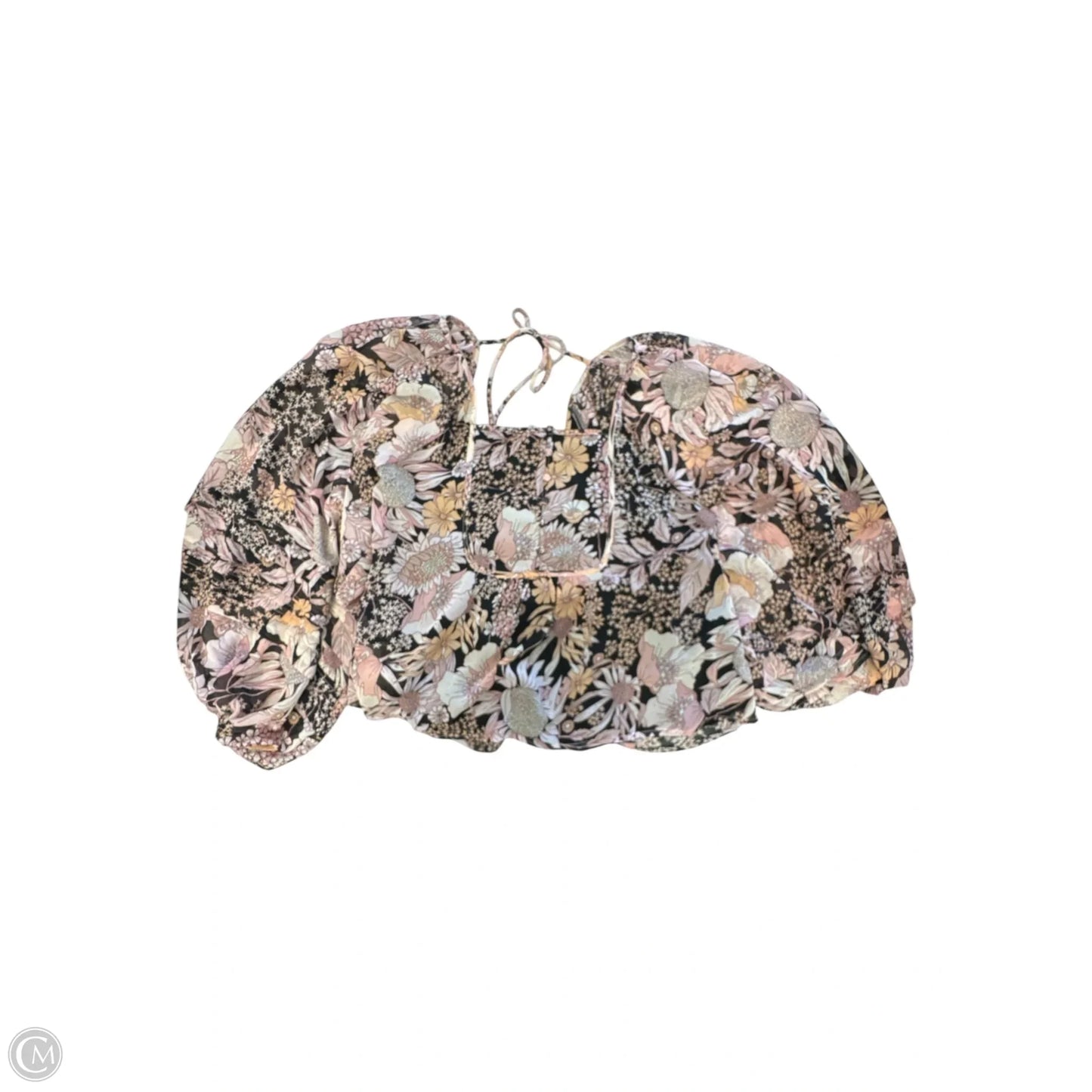 Blouse Long Sleeve By By Together In Floral Print, Size: S