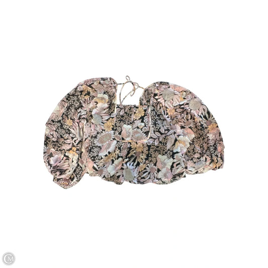 Blouse Long Sleeve By By Together In Floral Print, Size: S