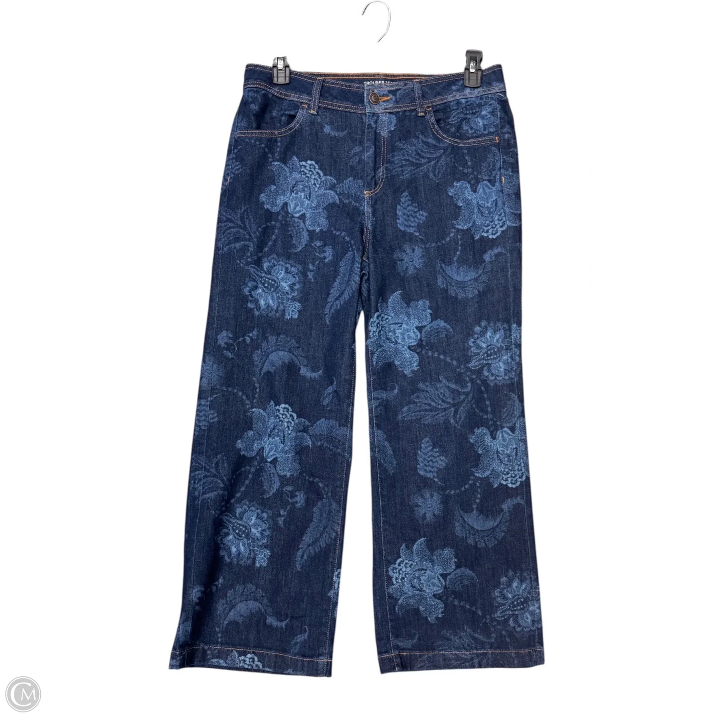 Jeans Straight By Chicos In Blue Denim, Size: 12p