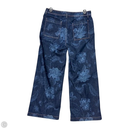 Jeans Straight By Chicos In Blue Denim, Size: 12p