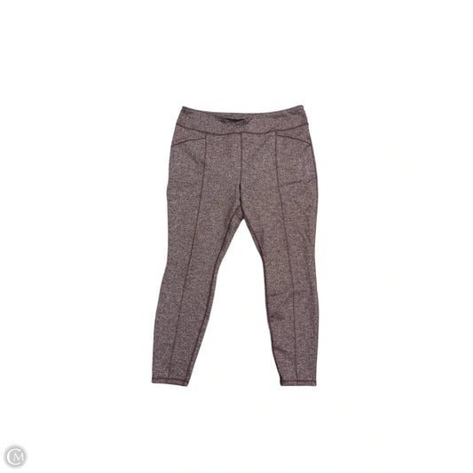 Athletic Leggings By Duluth Trading In Maroon, Size: Xl