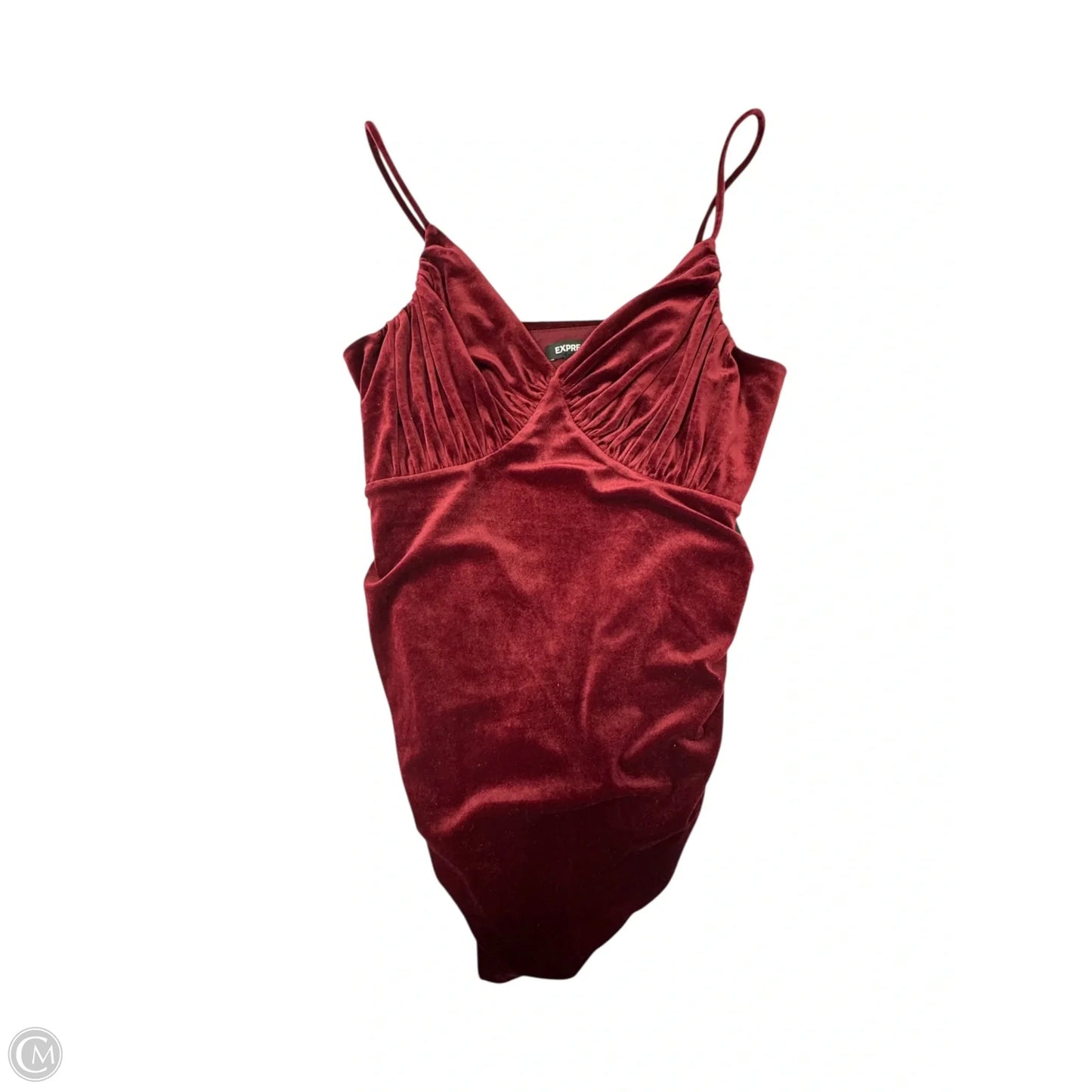 Bodysuit By Express In Maroon, Size: M