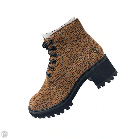 Boots Ankle Flats By Timberland In Animal Print, Size: 6