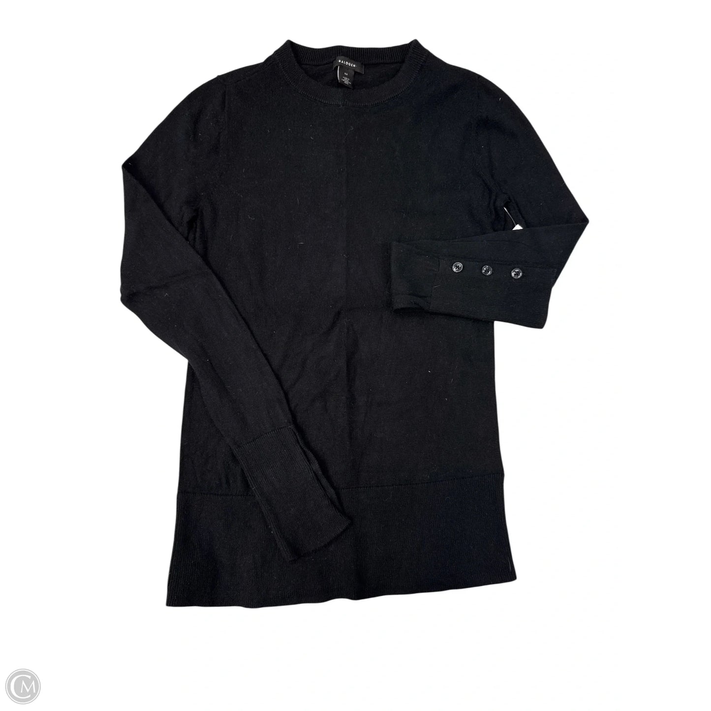 Top Long Sleeve By Halogen In Black, Size: Xs