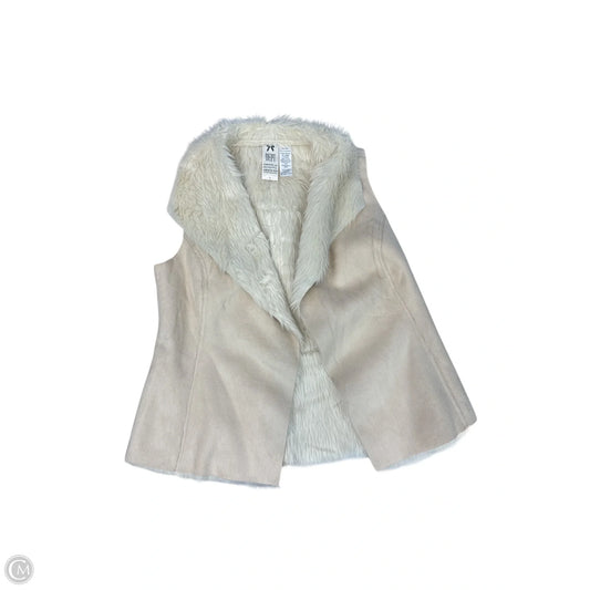Vest Faux Fur & Sherpa By Clothes Mentor In Tan, Size: L