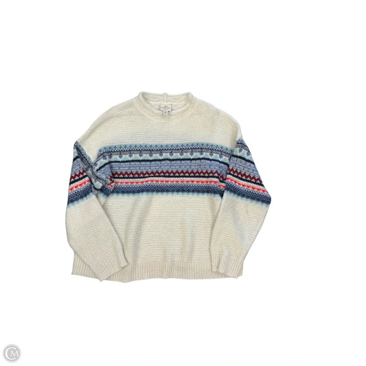 Sweater By St Johns Bay In Cream, Size: 2x