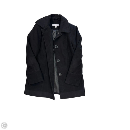 Coat Peacoat By Liz Claiborne In Black, Size: M