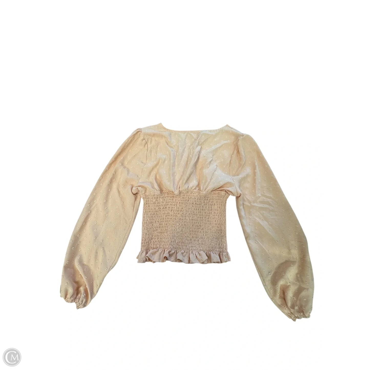 Top Long Sleeve By Clothes Mentor In Peach, Size: L