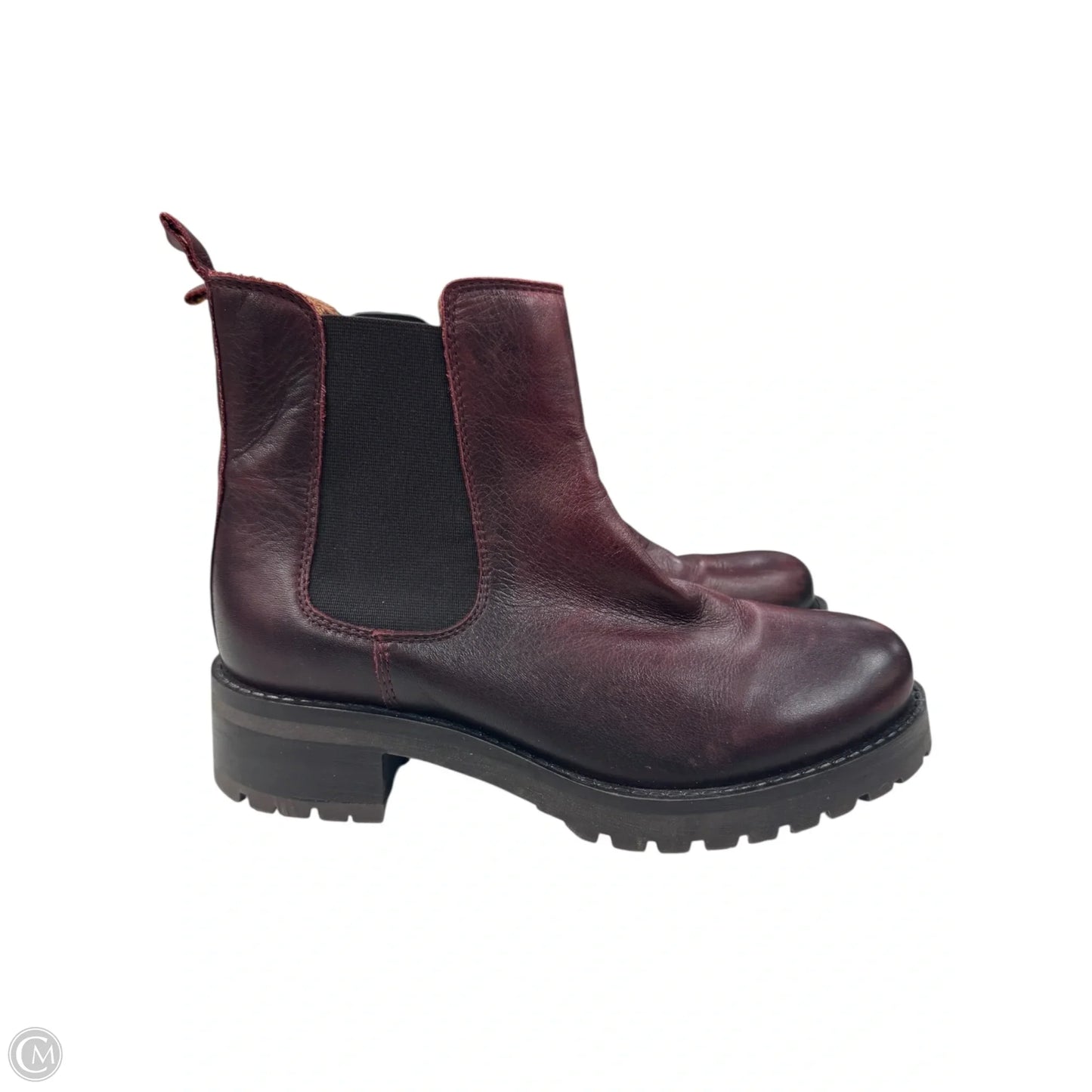 Boots Ankle Flats By Miz Mooz In Maroon, Size: 6