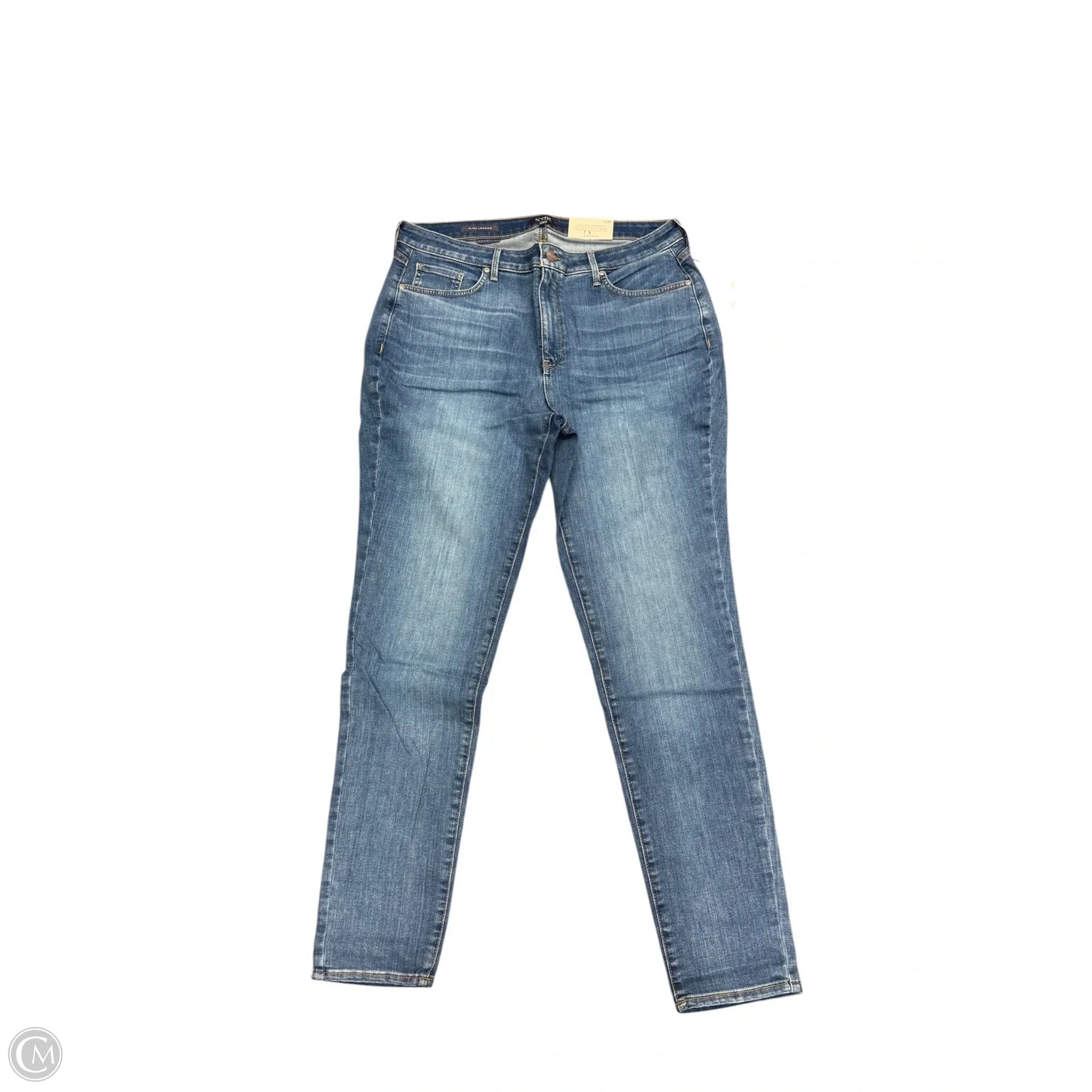 Jeans Skinny By Not Your Daughters Jeans In Blue Denim, Size: 14