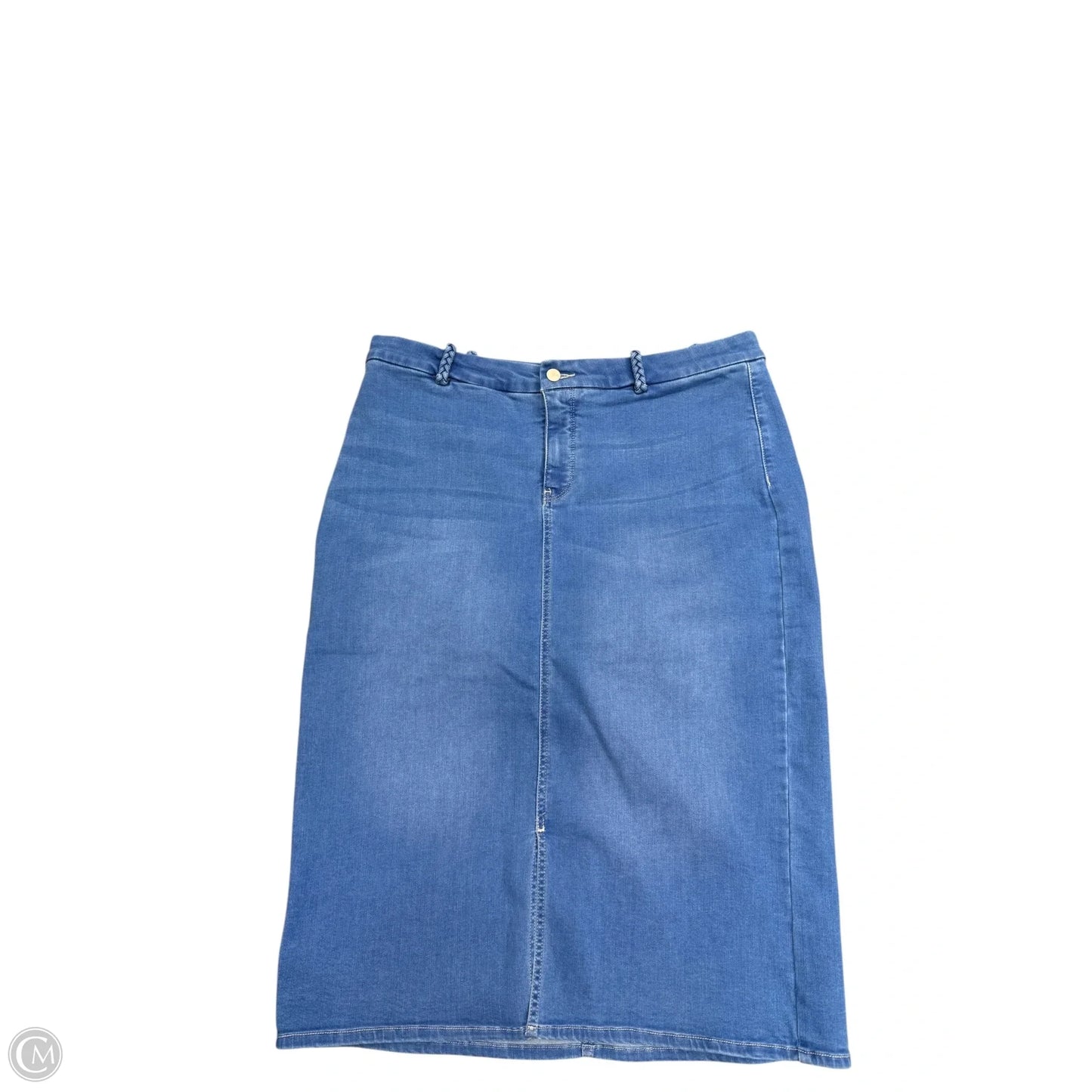 Skirt Midi By Not Your Daughters Jeans In Blue, Size: 16