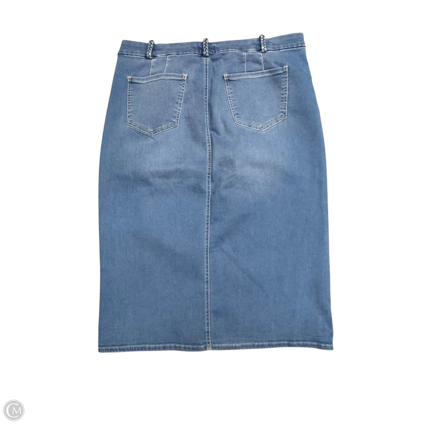 Skirt Midi By Not Your Daughters Jeans In Blue, Size: 16