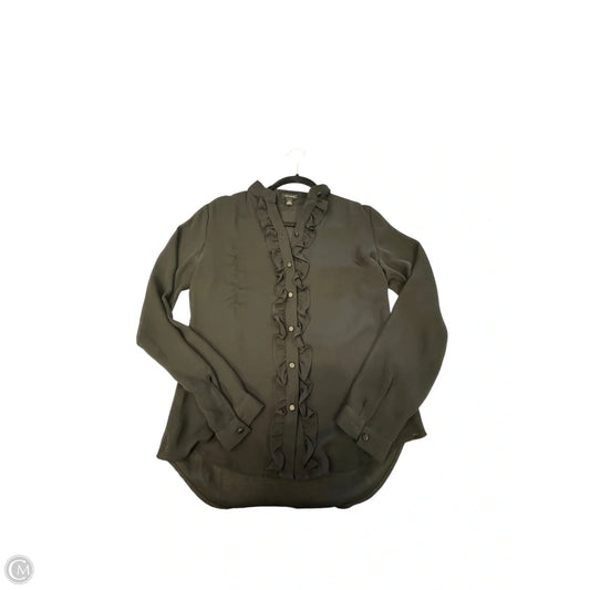 Blouse Long Sleeve By Ann Taylor In Black, Size: Xs