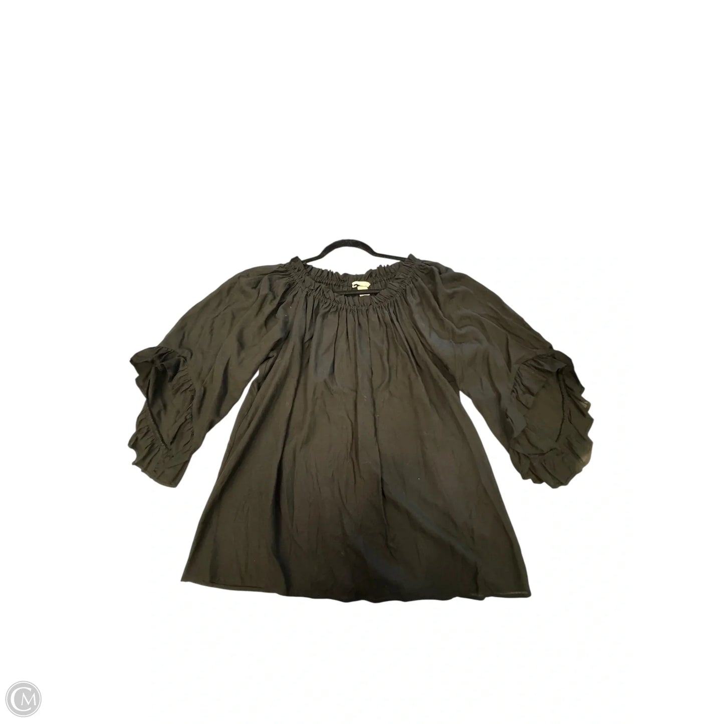 Top 3/4 Sleeve By H&m In Black, Size: S